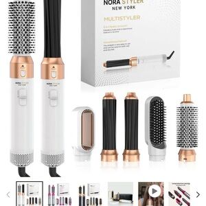 Nora styler 5 in 1 hair styling system plus storage box and hair straightener